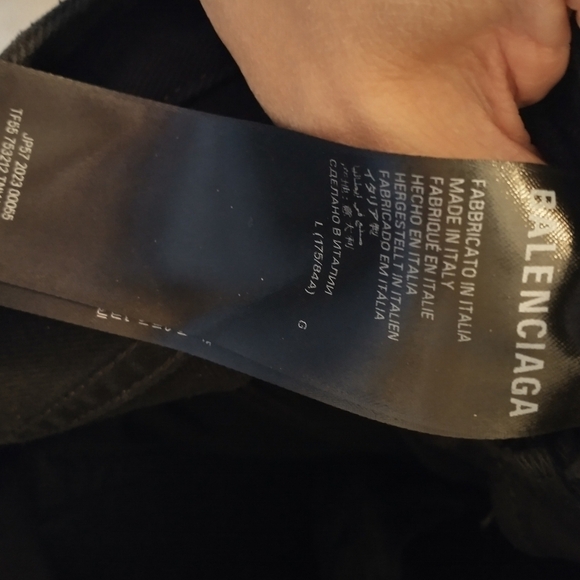 Balenciaga Jean Shorts Black Waist Size 30 Large High End Up Scale Preppy - Picture 8 of 9